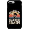 Grandpa BBQ Grill Smoke Custodia per iPhone 7 Plus/8 Plus Fumo Carne Raccontare Storie Nonno BBQ Grilling