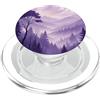 Purple Nature Mountain Hiking Gifts Deep Purple Natura Montagne Escursionismo Escursionismo Vaporwave PopSockets PopGrip per MagSafe
