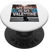 Labrador Retriever Puppy Lover PS My Dog Is My Valentine Labrador Retriever Graffiti PopSockets PopGrip Adesivo