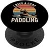Vintage Kayak Outdoor Lifestyle Ho bisogno di una buona pagaiata Kayak Tramonto Avventura Umorismo PopSockets PopGrip Adesivo
