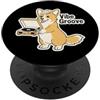 Retro Music Design Vibe Groove Retro Corgi - Giradischi in vinile vintage PopSockets PopGrip Adesivo