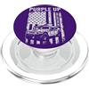 The Salty Veteran Viola su per il mese militare del camion dei bambini del bambino militare PopSockets PopGrip per MagSafe