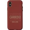 England born and British apparel Custodia per iPhone X/XS Vintage Cambridge Inghilterra