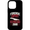 True Crime Merch for Investigative Crime Custodia per iPhone 14 Pro Max Esperto forense dalla nascita 2009 Compleanno a tema crimine vero