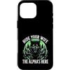 Alpha Wolf Sigma Moon Greek Alpha Wolf S Custodia per iPhone 16 Pro Max Nascondi tua moglie The Alpha is Here Wolf Maschio Werwolf Meme