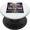 Golden Retriever Puppy Lover PS Il mio cane è il mio Valentine Golden Retriever Street Graffiti PopSockets PopGrip Adesivo