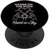 Female Aircraft Mechanic Women Fly Gift Donne In Aviazione Femminile Pilota Aviazione Ragazza Idea Regalo PopSockets PopGrip Adesivo