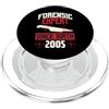 True Crime Merch for Investigative Crime Esperto forense dalla nascita 2005 Compleanno a tema crimine vero PopSockets PopGrip per MagSafe