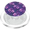 Floral Aesthetic Flower Botanical Gifts Viola Fiori Fiori Floreali Viola Scuro Lilla PopSockets PopGrip per MagSafe