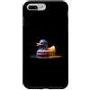 Paint Dripping Patriotic 4th of July US Custodia per iPhone 7 Plus/8 Plus Anatra di gomma Ducky Duckie Bandiera americana USA Drip Graffiti