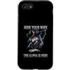 Alpha Wolf Sigma Moon Greek Alpha Wolf S Custodia per iPhone SE (2020) / 7/8 Nascondi tua moglie The Alpha is Here Wolf Maschio Werwolf Meme
