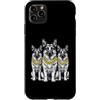 Cool 3 Hip Hop Trio Street Gold Chain Fu Custodia per iPhone 11 Pro Max Pastore Tedesco Rap Old School Retro Streetwear 80s 90s