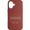 England born and British apparel Custodia per iPhone 16 Vintage Cambridge Inghilterra