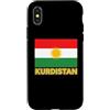 Kurdistan Flag Heritage Apparel & Gifts Custodia per iPhone X/XS Bandiera curda Patriottica Uomini Donne Bambini Kurdistan
