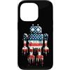 Paint Dripping Patriotic 4th of July US Custodia per iPhone 13 Pro Robot Robotica Ingegnere Bandiera Americana USA Drip Graffiti