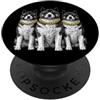 Cool 3 Hip Hop Trio Street Gold Chain Fu Akita Dog Rap Old School Retro Streetwear anni '80 '90 Tre PopSockets PopGrip Adesivo