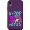 Girls Birthday Korean Kids K Pop Fan K-P Custodia per iPhone XR K-Pop Principessa Età 3 Anni Compleanno Bambino