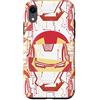 Marvel Iron Man Tony Stark - Casco impiombato Custodia per iPhone XR