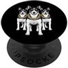 Cool 3 Hip Hop Trio Street Gold Chain Fu Rat Terrier Rap Rap Old School Retro Streetwear anni '80 e '90 PopSockets PopGrip Adesivo