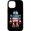 Paint Dripping Patriotic 4th of July US Custodia per iPhone 15 Robot Robotica Ingegnere Bandiera Americana USA Drip Graffiti