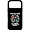 Alpha Wolf Sigma Moon Greek Alpha Wolf S Custodia per iPhone 17 Pro Max Nascondi la tua mamma The Alpha is Here Wolf Maschio Werwolf Meme