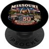Missouri U.S.A. 250th Anniversary by NLT USA 250° Anniversario Missouri Pride PopSockets PopGrip Adesivo