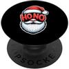 Winter Beard Fashion Ho Ho No Divertente Design Natalizio con Cappello Santa PopSockets PopGrip Adesivo