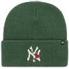 '47 MVP '47 BERRETTO BEANIE KNIT NEW YORK YANKEES DARK GREEN LOGO WHITE ROSE