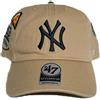 '47 MVP Cappellino Extra Badges Clean Up New York Yankees Khaki