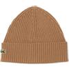 LACOSTE Berretto in lana spazzolata a costine Marrone RB0001 DPC