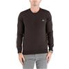 LACOSTE PULLOVER A GIROCOLLO IN LANA MARRONE