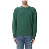 LACOSTE PULLOVER IN LANA MELANGE VERDE