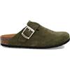 Bionatura Sabot 11 Vegas ciabatta unisex scamosciata MOSS - suola Vibram