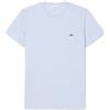 LACOSTE TH6709 JBK T SHIRT PIMA COTTON AZZURRO GLICINE