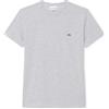 LACOSTE TH6709 JBK T SHIRT PIMA COTTON GRIGIO CHIARO MELANGE