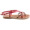 LE SALENTINE SANDALO ALISIA VACCHETTA FONDO MICRONITE ROSSO SNAKE