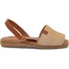 LOLA ALMAGRO MINORCHINA IN PELLE TRENZA JUTA NATURAL
