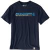 CARHARTT Irvine Regular Logo T-Shirt NAVY