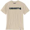 CARHARTT Irvine Regular Logo T-Shirt OAT MILK