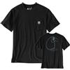 CARHARTT Irvine Relaxed 3D Logo T-Shirt BLACK