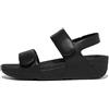 FIT FLOP LULU SANDALI IN PELLE CON CINTURINO REGOLABILE IN VELCRO BLACK
