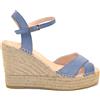 MACARENA ALBA25 ESPADRILLES SANDALO CON TACCO ANTE JEANS
