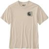 CARHARTT T-shirt leggera relaxed fit con grafica C OAT MILK