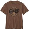 CARHARTT T-shirt leggera relaxed fit con grafica calligrafata RED DUCK HEATHER
