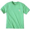 CARHARTT T-SHIRT RELAXED FIT HEAVYWEIGHT SHORT SLEEVE POCKET MALACHITE VERDE MENTA