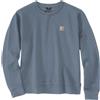 CARHARTT T-SHIRT RELAXED FIT MIDWEIGHT FRENCH TERRY CREWNECK SWEATSHIRT CLOUD