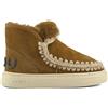MOU ESKIMO SNEAK BOLD GLITTER LOGO COGNAC SUEDE