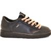 PANCHIC SCARPA ALLACCIATA P001 DONNA IN PELLE LAMINATA BLACK PINK