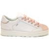 PANCHIC SCARPA ALLACCIATA P001 DONNA IN PELLE LAMINATA IVORY ROSE GOLD
