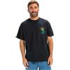 QUIKSILVER QUICKSILVER T-SHIRT HYPNOTIC WAVE BLACK